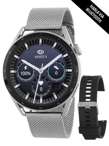 [B60003/2] SMARTWATCH MAREA PLATEADO HOMBRE