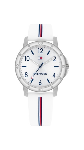 [1720014] Reloj Tommy Hilfiger Niña Analógico Silicona Blanco 1720014