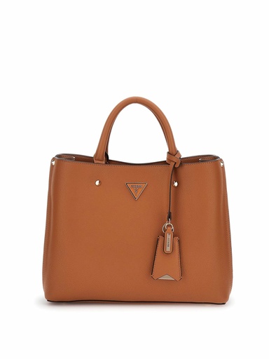 [BG877806-COGNA] Bolso Guess Girlfriend Satchel Mediano Marrón