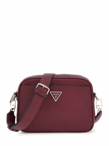[BG877814-BURGU] Bolso Guess Meridian Camera Bandolera Burdeos
