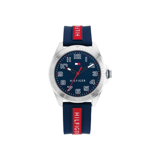 [1720019] Reloj Tommy Hilfiger Niño Analógico Acero Correa Silicona Azul-Rojo 1720019