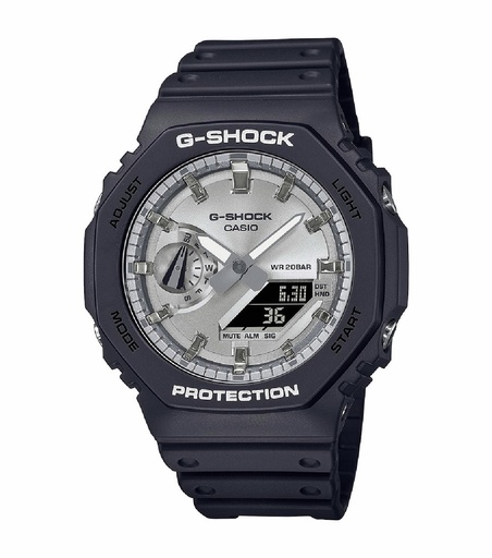 [GA-2100SB-1AER] Reloj Casio Hombre G-Shock Negro-Plata