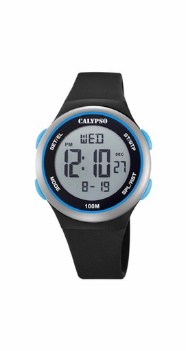[K5804/4] Reloj Calypso Color Splash Niño Negro/Azul