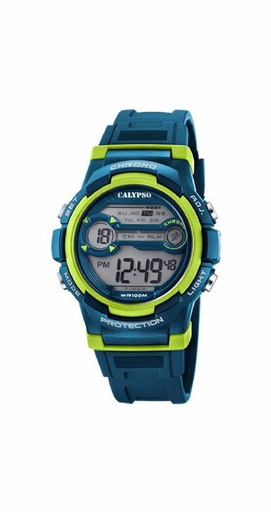 [K5808/3] Reloj Calypso Hombre Crush Digital Caucho Azul K5808/3