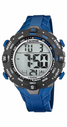 [K5838/3] Reloj Calypso Hombre digital X-Trem correa caucho azul