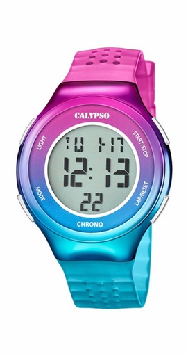 [K5841/1] Reloj Calypso Mujer Digital Correa y Esfera Rosa/Azul K5841/1