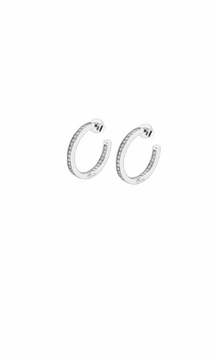 [LP1937-4/1] Pendientes Lotus Silver Aros 20mm Brillantes LP1937-4/1