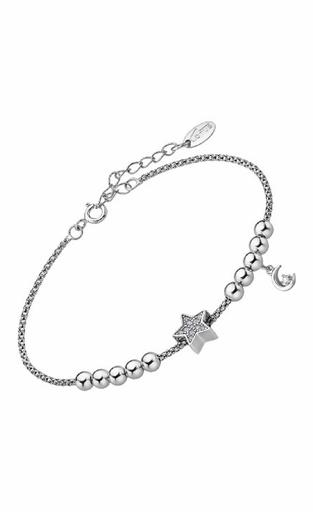 [LP1985-2/2] Pulsera Lotus Silver Mujer Mystic Estrella y Luna LP1985-2/2