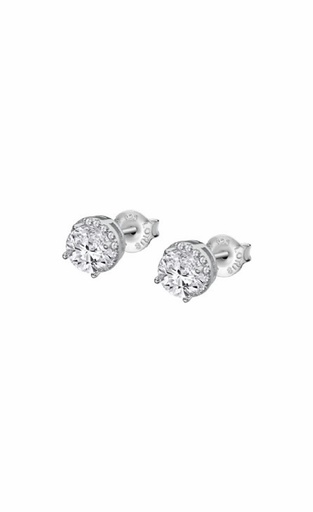 [LP3104-4/1] Pendientes Lotus Silver Circonitas