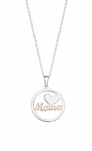 [LP3404-1/1] COLLAR LOTUS SILVER  SRA.BICOLOR.MAMA