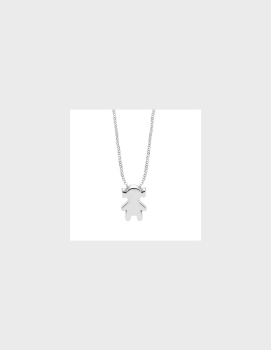 [LP3755-1/1] Collar Lotus Silver Mujer Niña Lisa LP3755-1/1