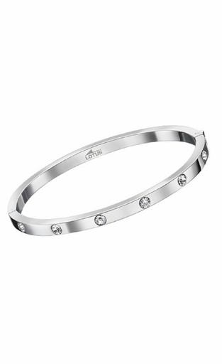 [LS1846-2/1] Pulsera Lotus Style Mujer Circonitas Intercaladas LS1846-2/1