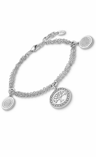 [LS1869-2/1] Pulsera Lotus Árbol de la Vida Mujer acero inoxidable