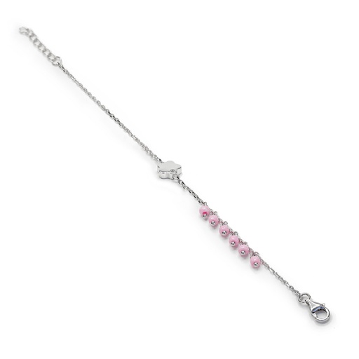 [17867-P] Pulsera Lineargent Infantil Flor