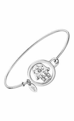 [LS2014-2/6] Pulsera Lotus Style Mujer Mano de Fátima Acero inoxidable