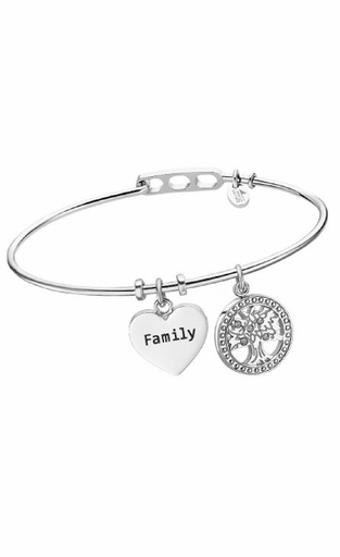 [LS2036-2/3] Pulsera Lotus Style Family Acero Inoxidable y Circonitas Transparentes LS2036-2/3