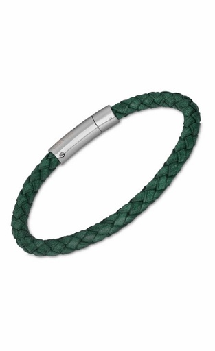 [LS2141-2/6] Pulsera Lotus Style Basic Hombre Piel Verde