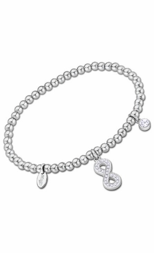 [LS2170-2/6] Pulsera Lotus Style Millennial Mujer Infinito y Chatones Acero Inoxidable LS2170-2/6