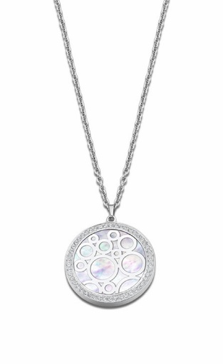 [LS2179-1/1] Collar Lotus Style Mujer Círculos Nácar LS2179-1/1