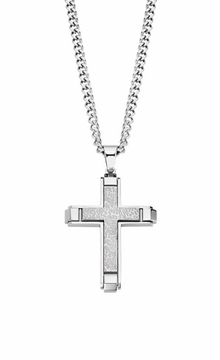 [LS2256-1/1] Collar Lotus Style Hombre Cruz Acero LS2256-1/1