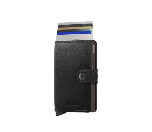 [M-BLACK-BROWN] secrid miniwallet original black brown