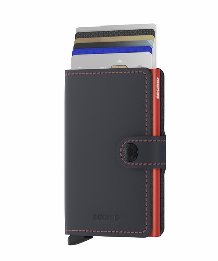 [MM-NIGHTBO] Cartera Secrid Miniwallet Matte Night Blue & Orange