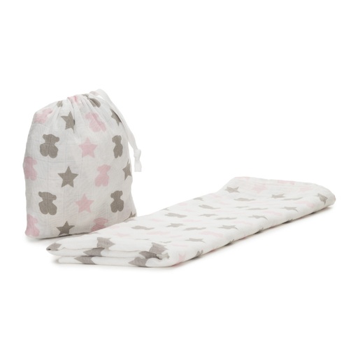 [MUSE-605-47] Muselina Tous Baby con Funda Gasa Muse Rosa