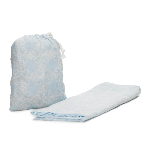 [MUSE-606-67] Muselina Tous Baby con Funda Gasa Muse Azul Celeste