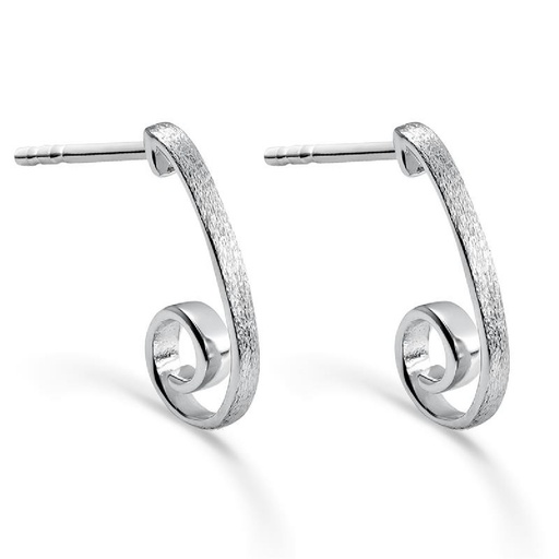 [SEA-100-359-UU] Pendientes Itemporality Barra Roscada Plata baño rodio