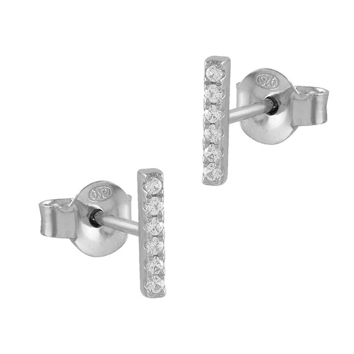 [SEA-101-249-UU] Pendientes Itemporality Seis Circonitas Plata