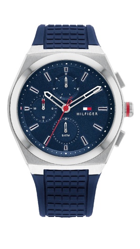 [1791899] Reloj Tommy Hilfiger Hombre Connor Multifunción Silicona Azul 1791899