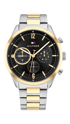 [1791944] Reloj Tommy Hilfiger Matthew Hombre Acero Bicolor Esfera negra