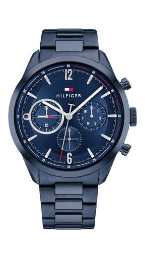 [1791945] Reloj Tommy Hilfiger Hombre Matthew Multifunción Acero IP Azul 1791945