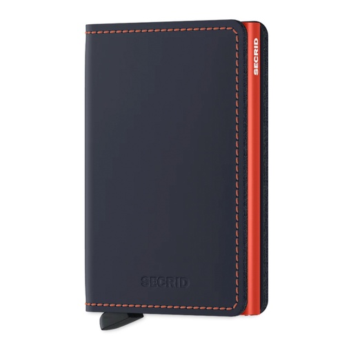 [SM-NIGHTBO] Cartera Secrid Slimwallet Matte Nightblue & Orange