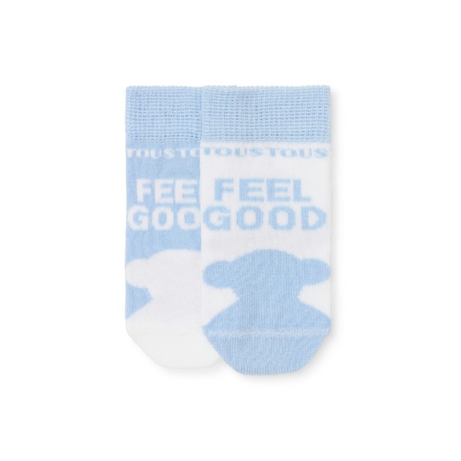 [SSOCKS-1802-67] Pack 2 Pares de Calcetines Tous Baby SSocks Azul