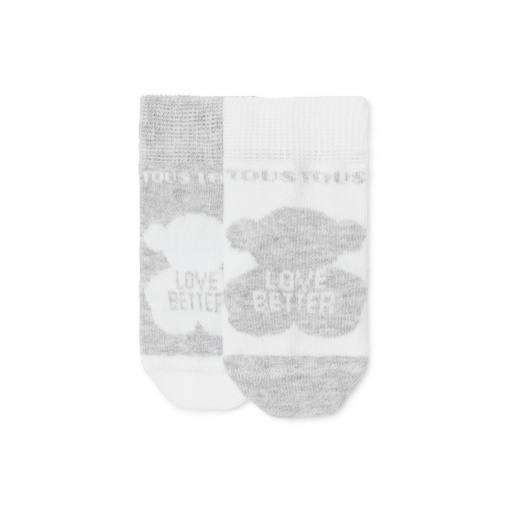 [SSOCKS-1803-07] Pack 2 Pares de Calcetines Tous Baby SSocks Gris