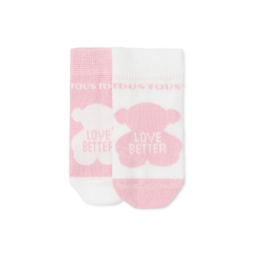[SSOCKS-1803-47] Pack 2 Pares de Calcetines Tous Baby SSocks Rosa