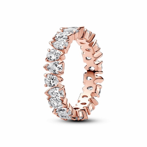 Anillo Pandora Banda Brillante Alterna Rose